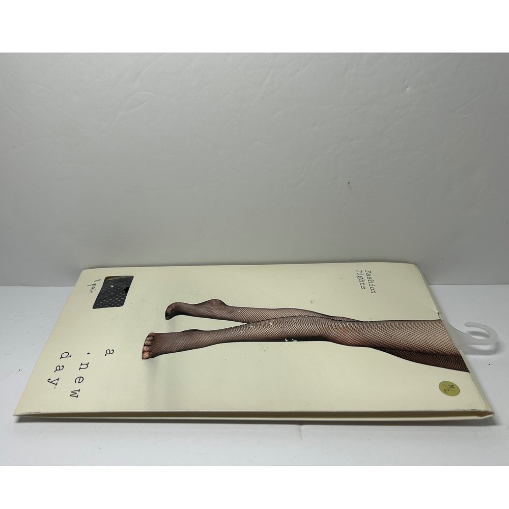 A New‎ Day Fashion Tights Black Fishnet Pattern Size M/L Brand New - Picture 8 of 9